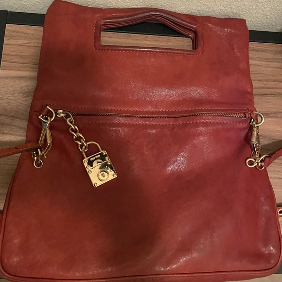 Miu Miu Rare Authantic Leather Crossbody Bag - Picture 4 of 10